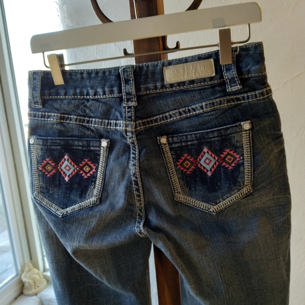 Rock & Roll Cowgirl Mid Rise Boot Cut Jean